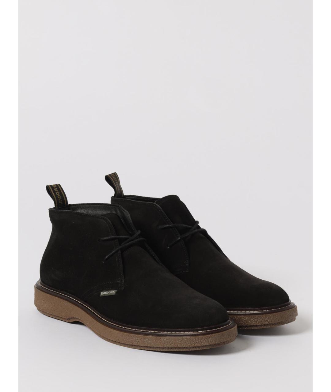 BARBOUR Черные низкие ботинки, фото 2