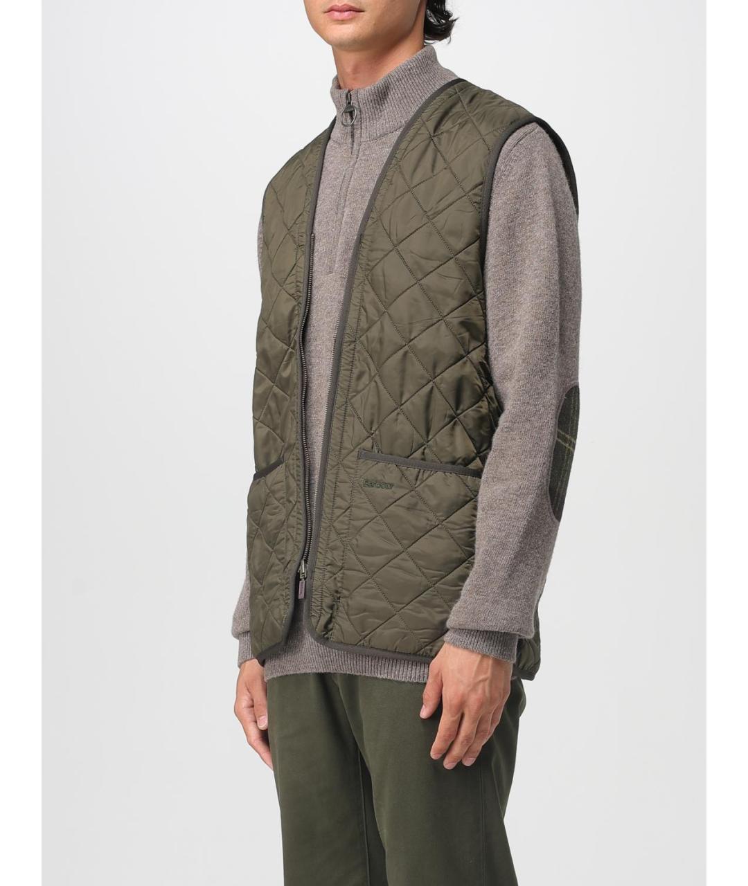 BARBOUR Хаки жилет, фото 3