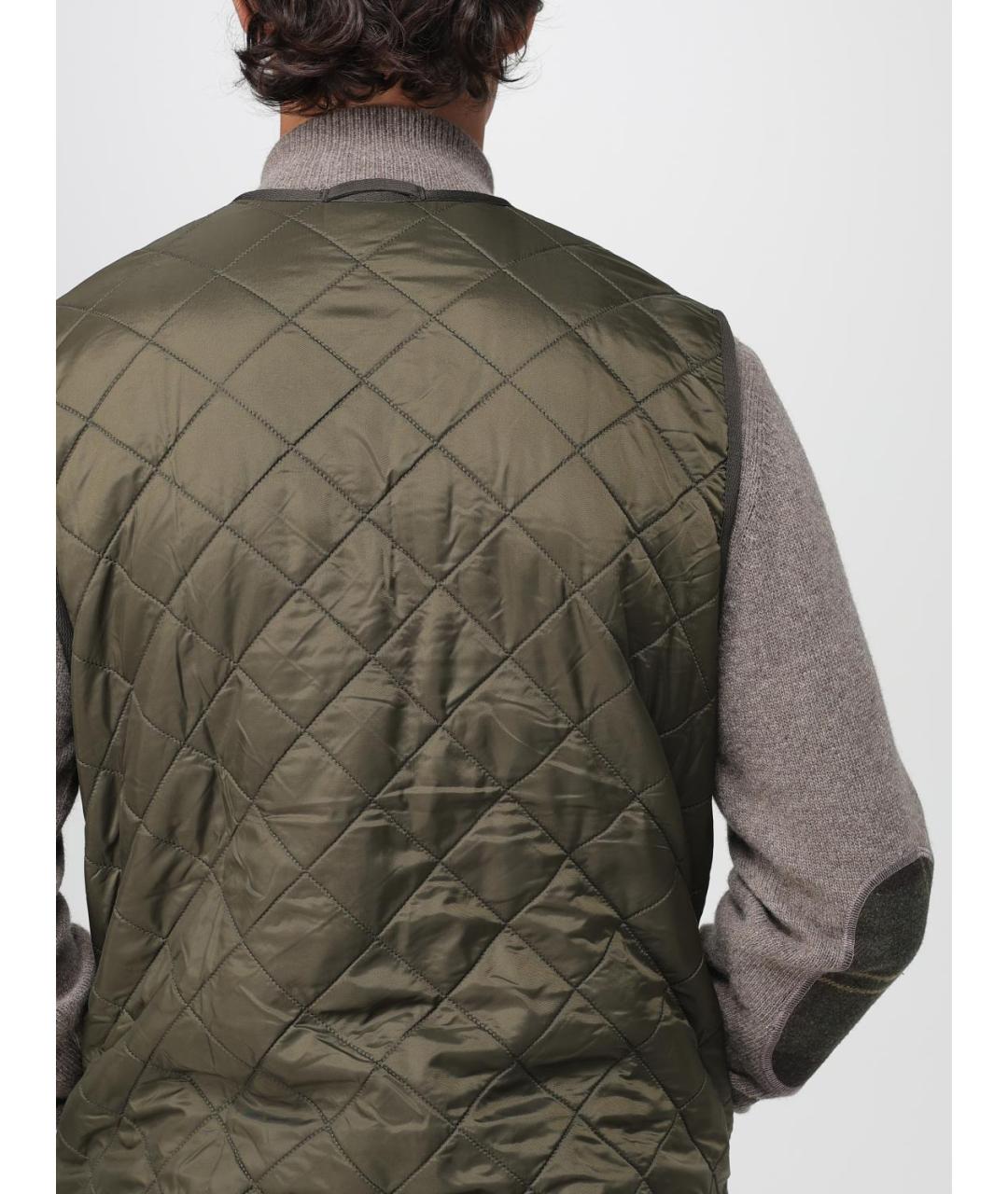 BARBOUR Хаки жилет, фото 4