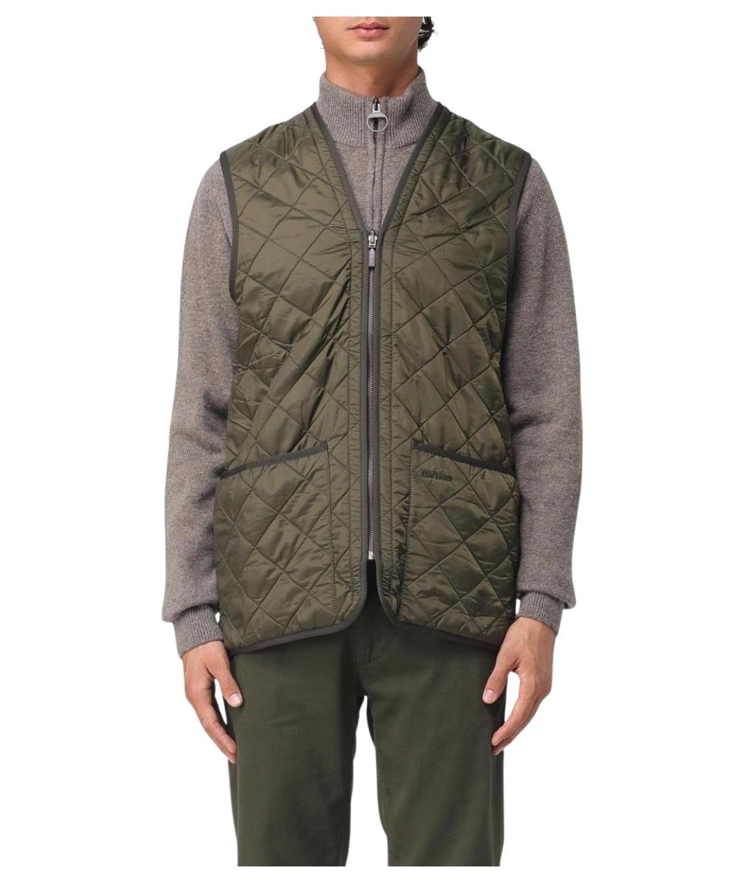 BARBOUR Хаки жилет, фото 1