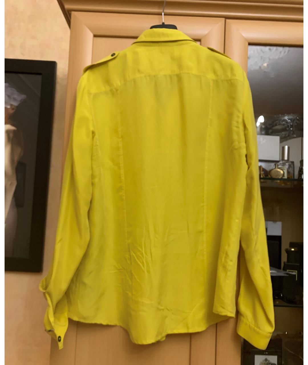 BURBERRY BRIT Желтая хлопковая рубашка, фото 2