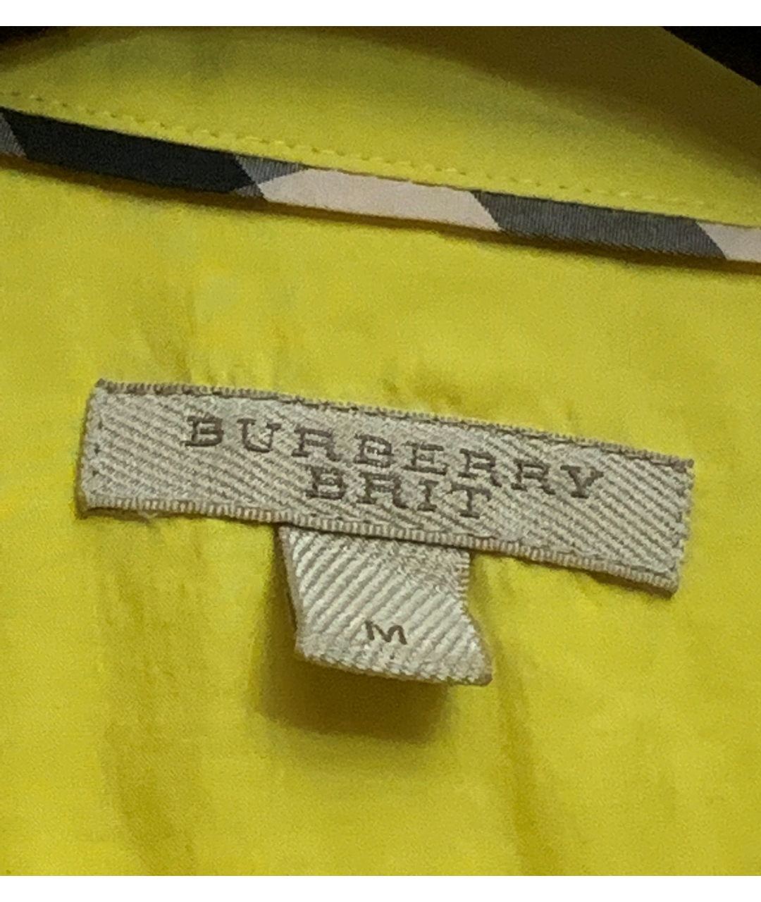 BURBERRY BRIT Желтая хлопковая рубашка, фото 3