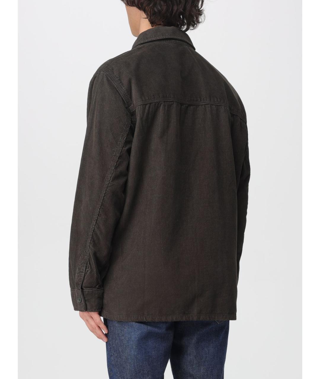 ARMANI EXCHANGE Коричневая хлопковая кэжуал рубашка, фото 2