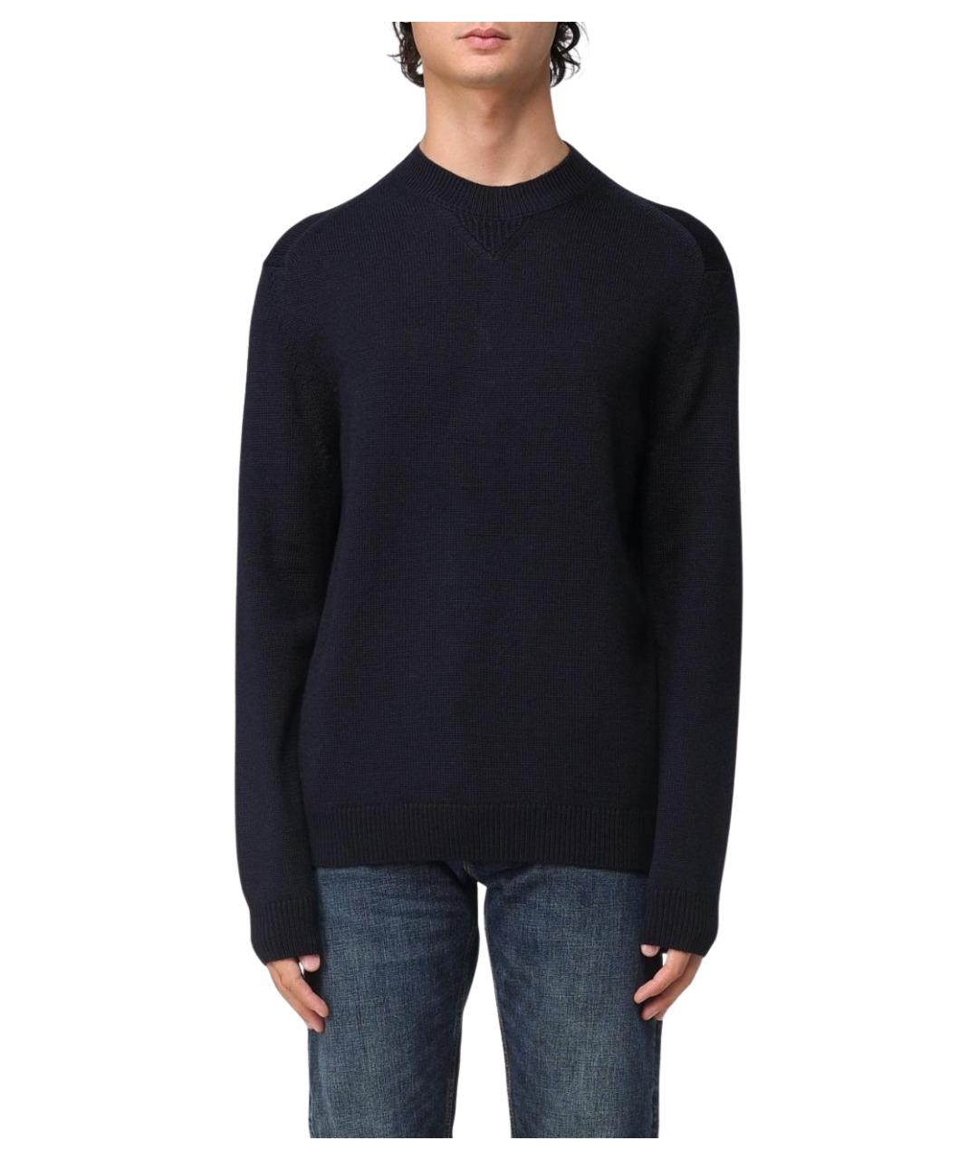 ARMANI EXCHANGE Синий хлопковый джемпер / свитер, фото 1