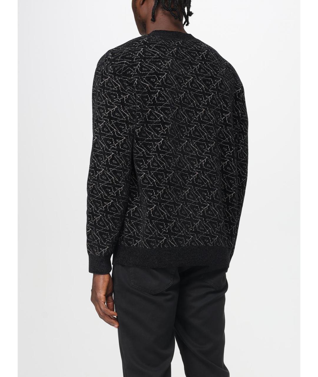 ARMANI EXCHANGE Черный вискозный джемпер / свитер, фото 2