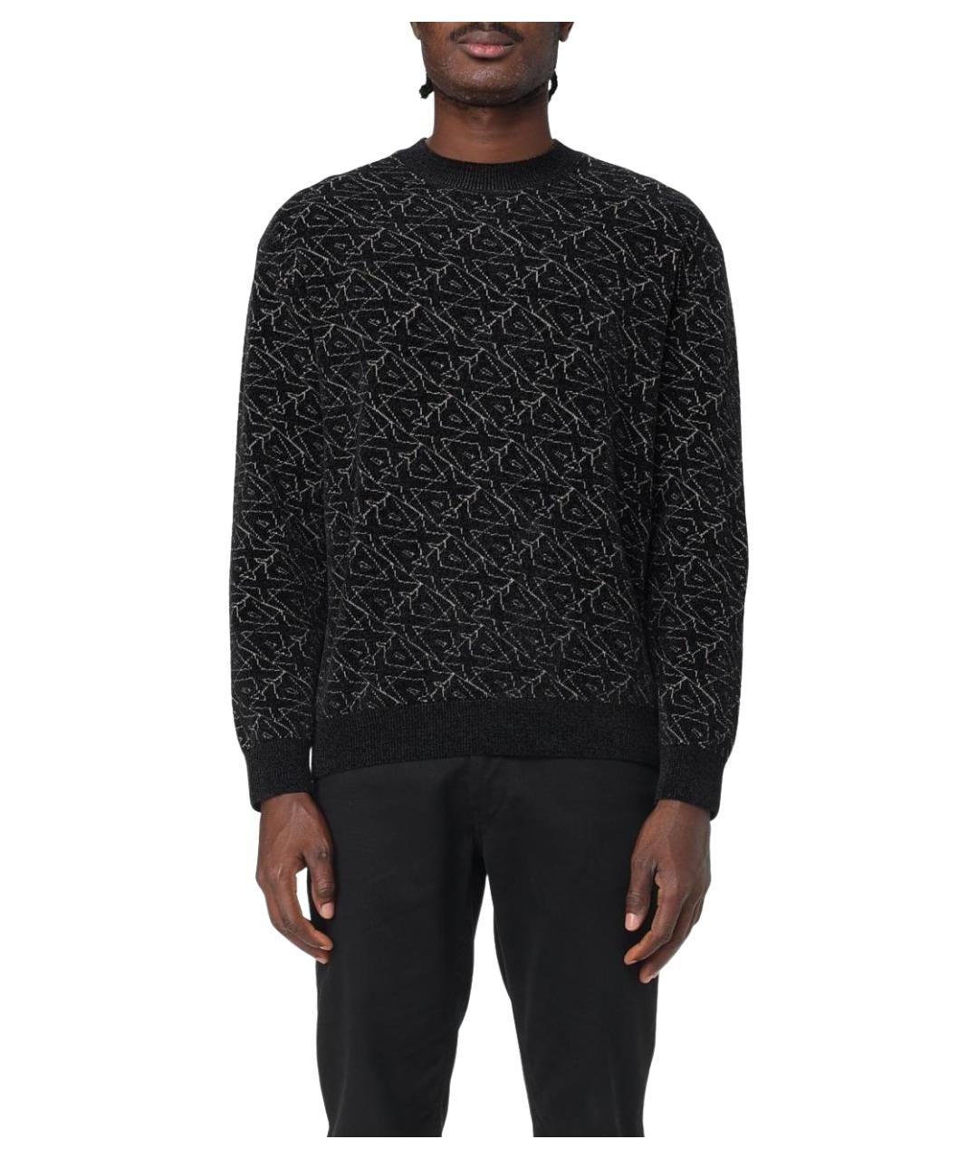 ARMANI EXCHANGE Черный вискозный джемпер / свитер, фото 1