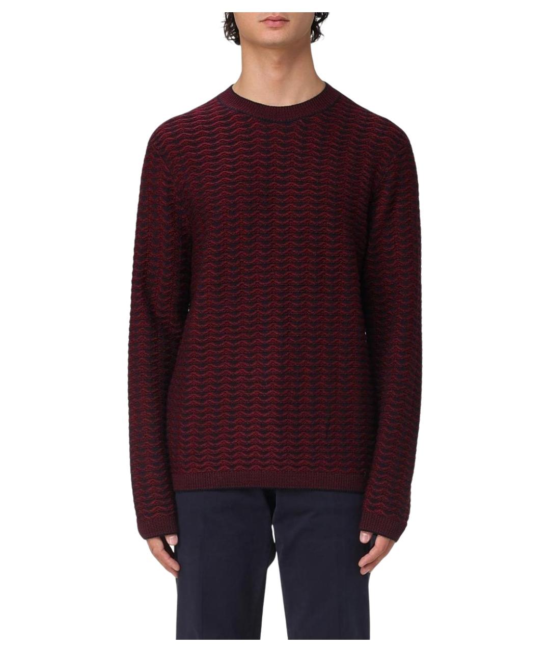 ARMANI EXCHANGE Бордовый джемпер / свитер, фото 1