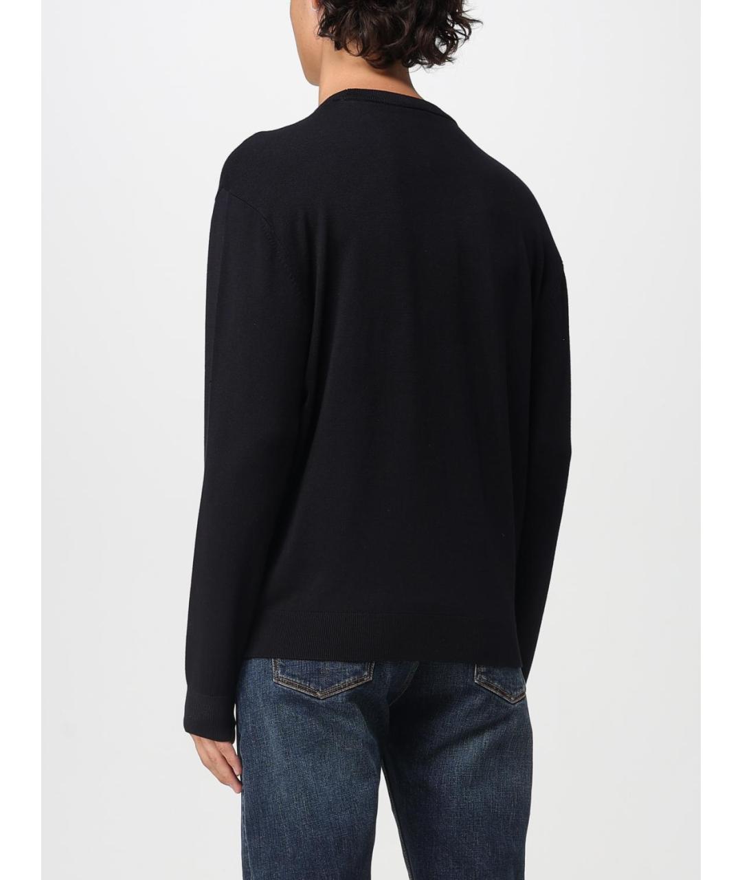 ARMANI EXCHANGE Темно-синий вискозный джемпер / свитер, фото 2