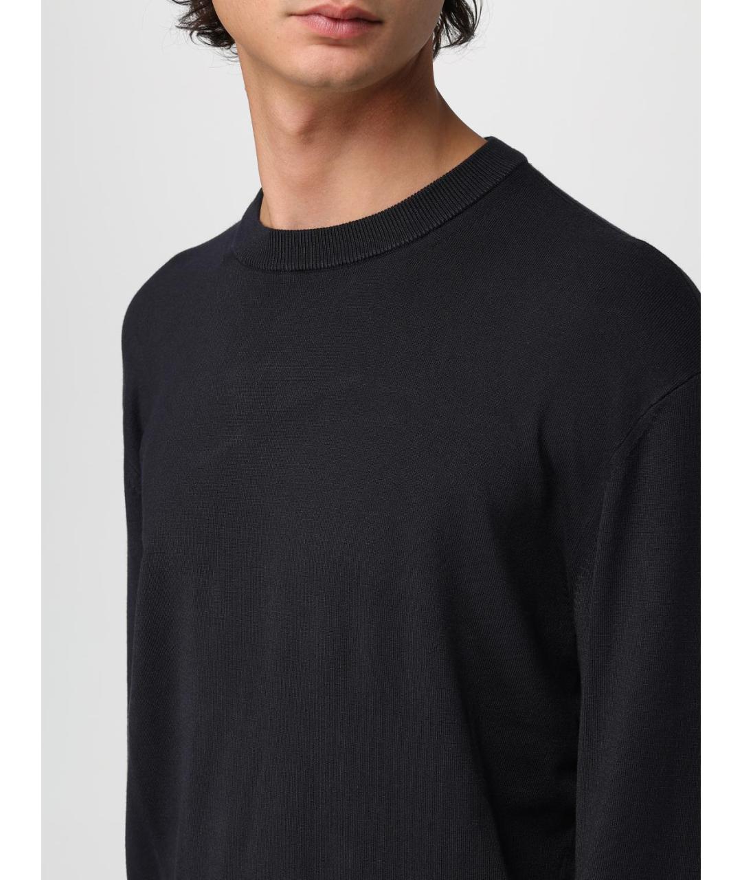 ARMANI EXCHANGE Темно-синий вискозный джемпер / свитер, фото 3