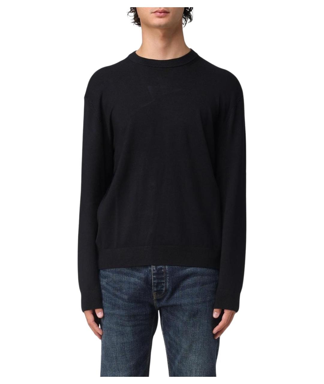 ARMANI EXCHANGE Темно-синий вискозный джемпер / свитер, фото 1