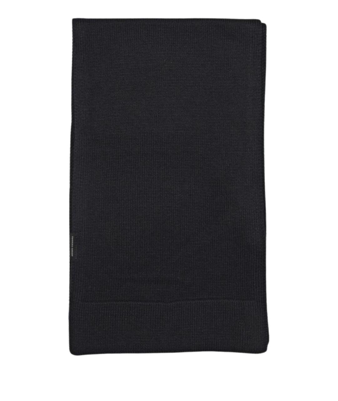 ARMANI EXCHANGE Синий шерстяной шарф, фото 2