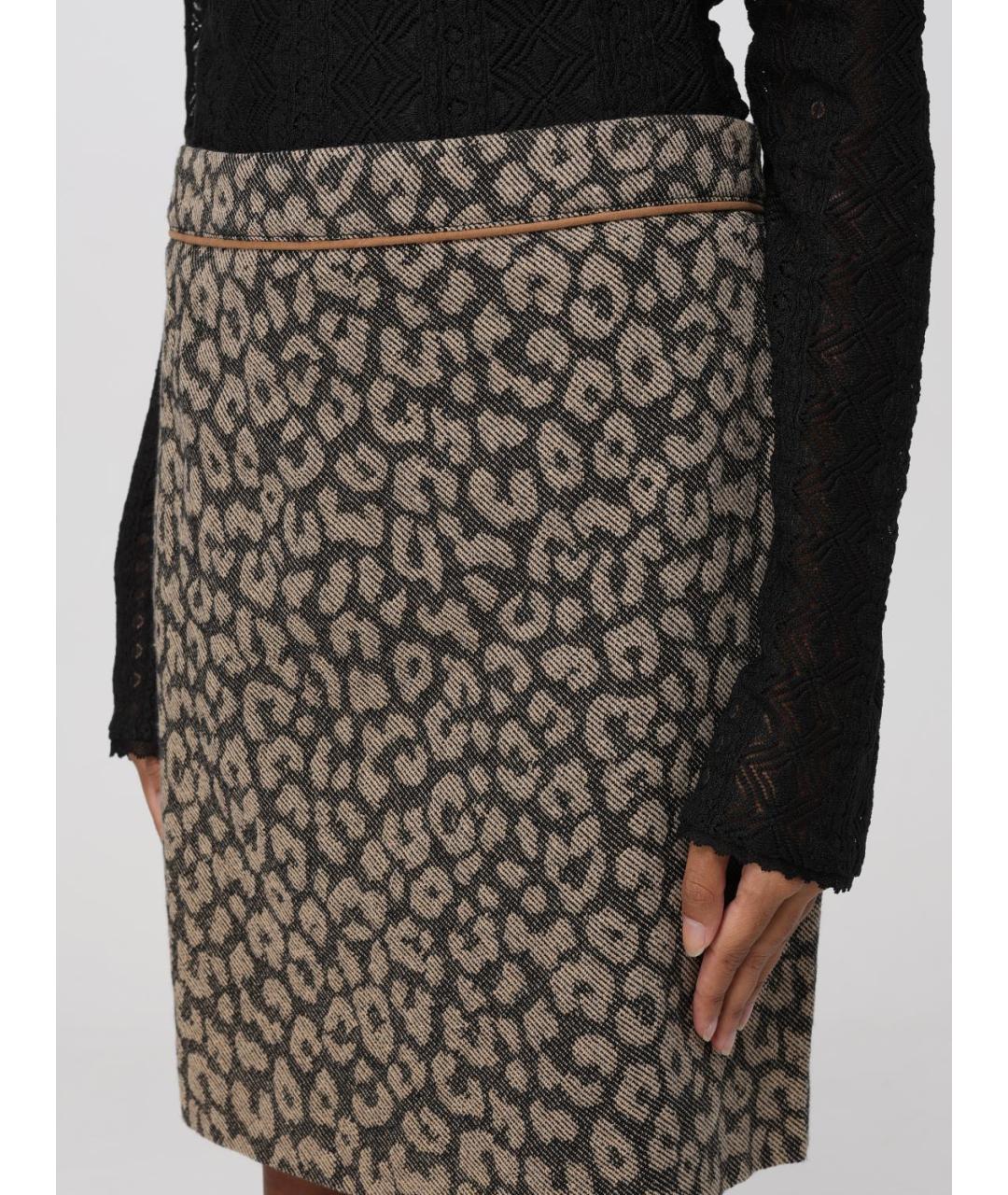 HUGO BOSS Мульти хлопковая юбка мини, фото 3