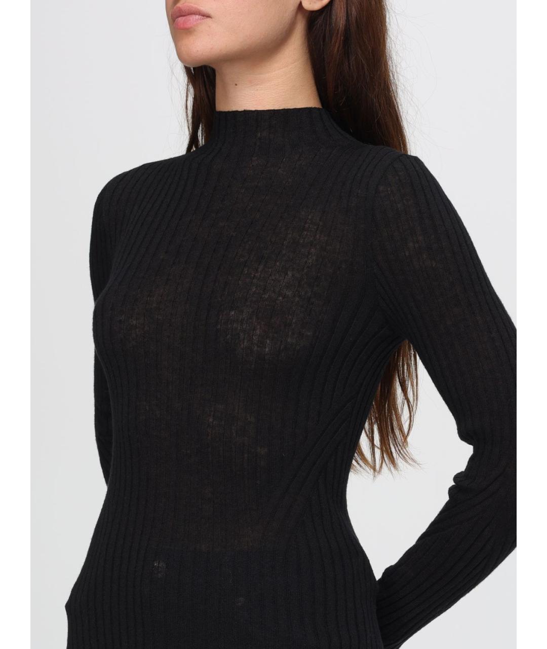 HUGO BOSS Черный шерстяной джемпер / свитер, фото 3