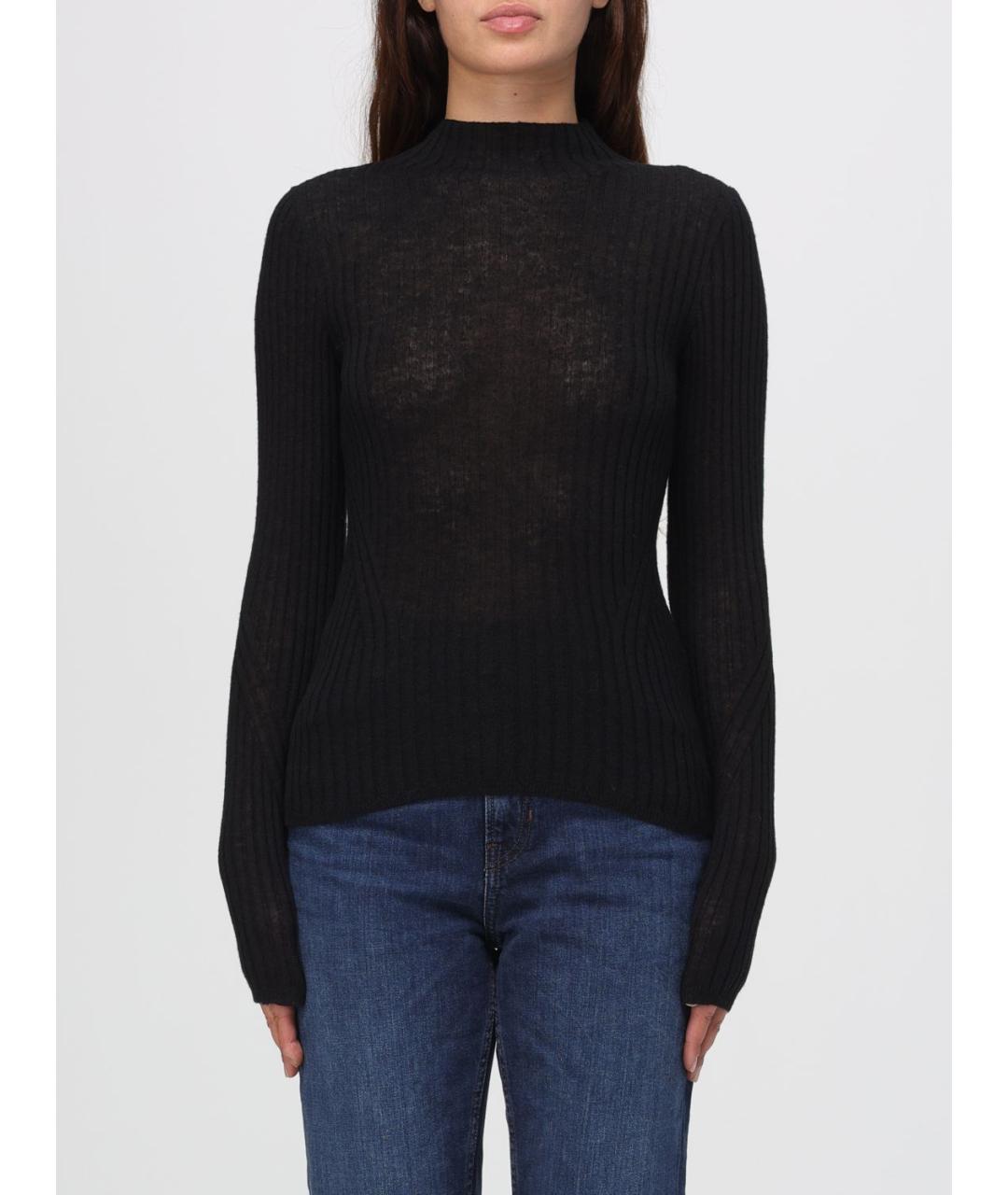 HUGO BOSS Черный шерстяной джемпер / свитер, фото 4