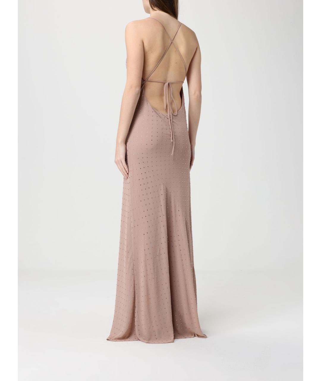 PINKO Розовое полиэстеровое повседневное платье, фото 2