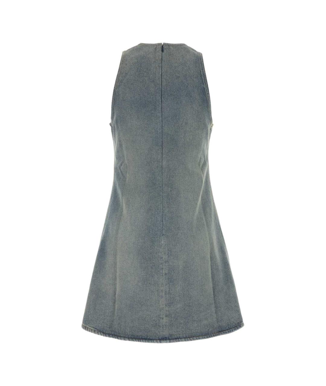 COURREGES Синее хлопковое повседневное платье, фото 2