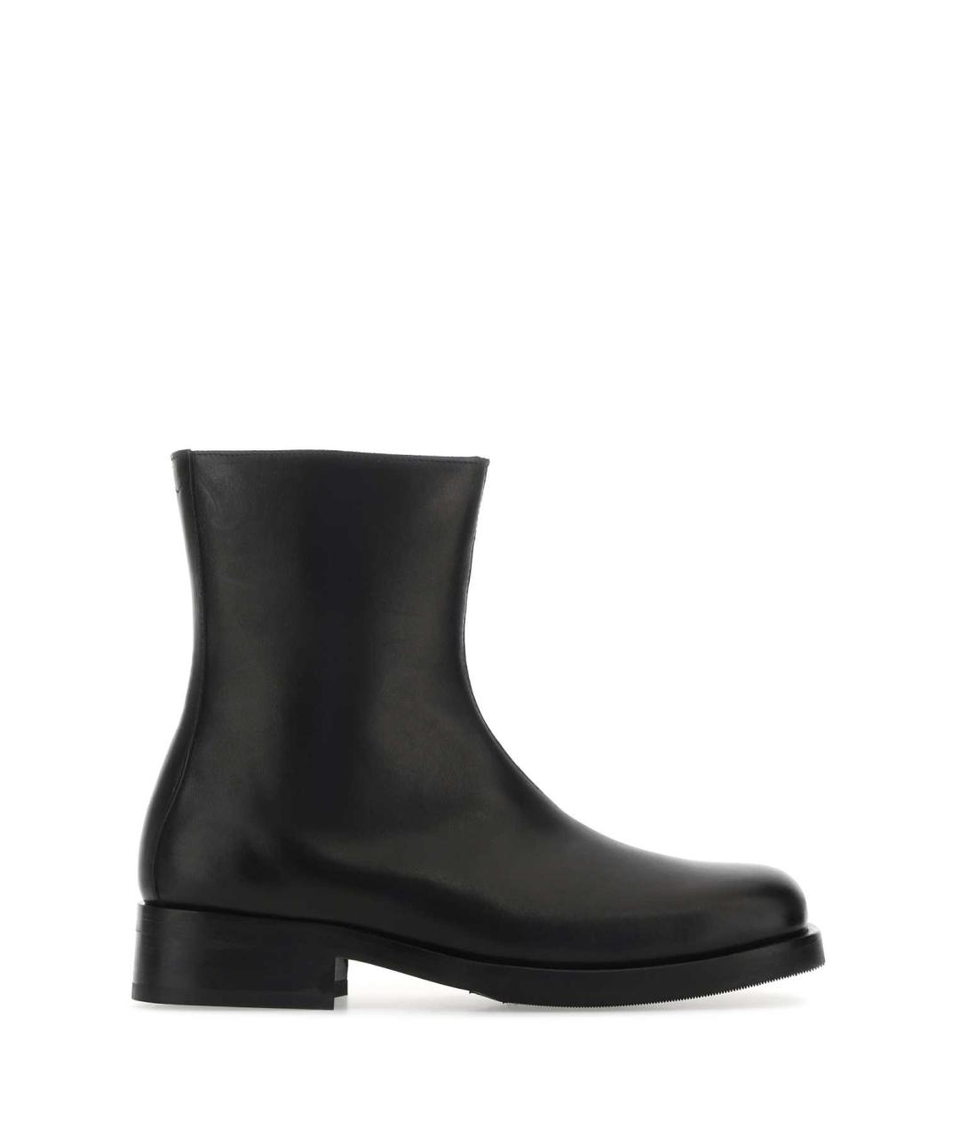 OUR LEGACY Черные кожаные низкие ботинки, фото 1