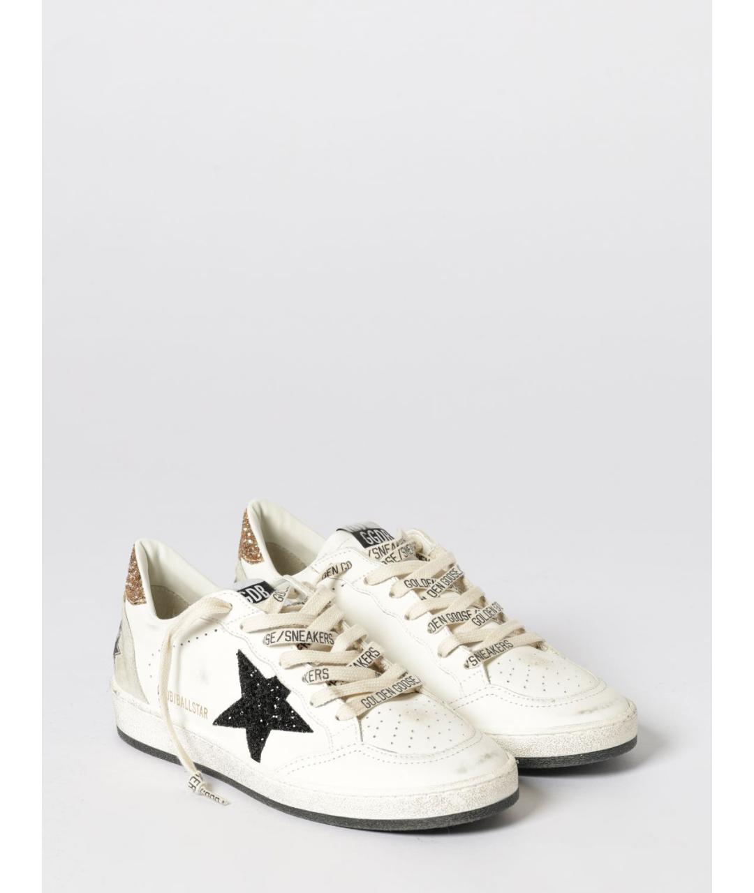 GOLDEN GOOSE DELUXE BRAND Белые кожаные кеды, фото 2