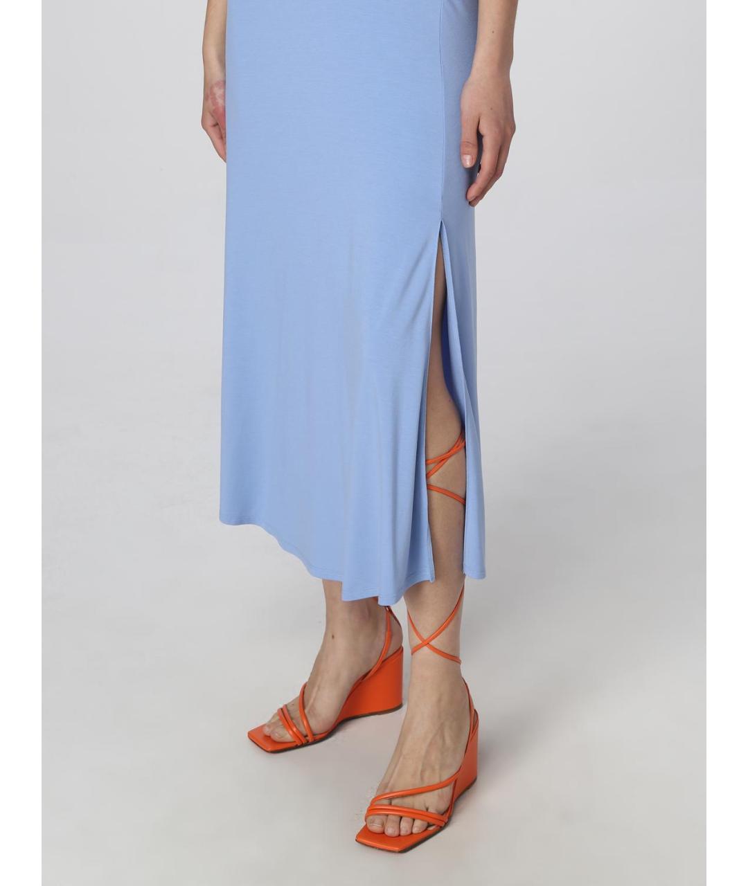 PATRIZIA PEPE Голубое повседневное платье, фото 3