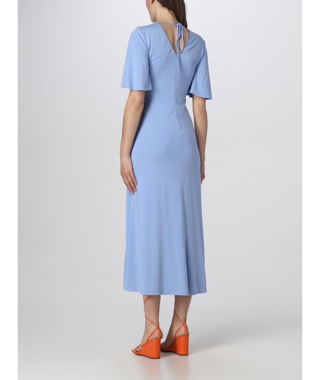 PATRIZIA PEPE Голубое повседневное платье, фото 2