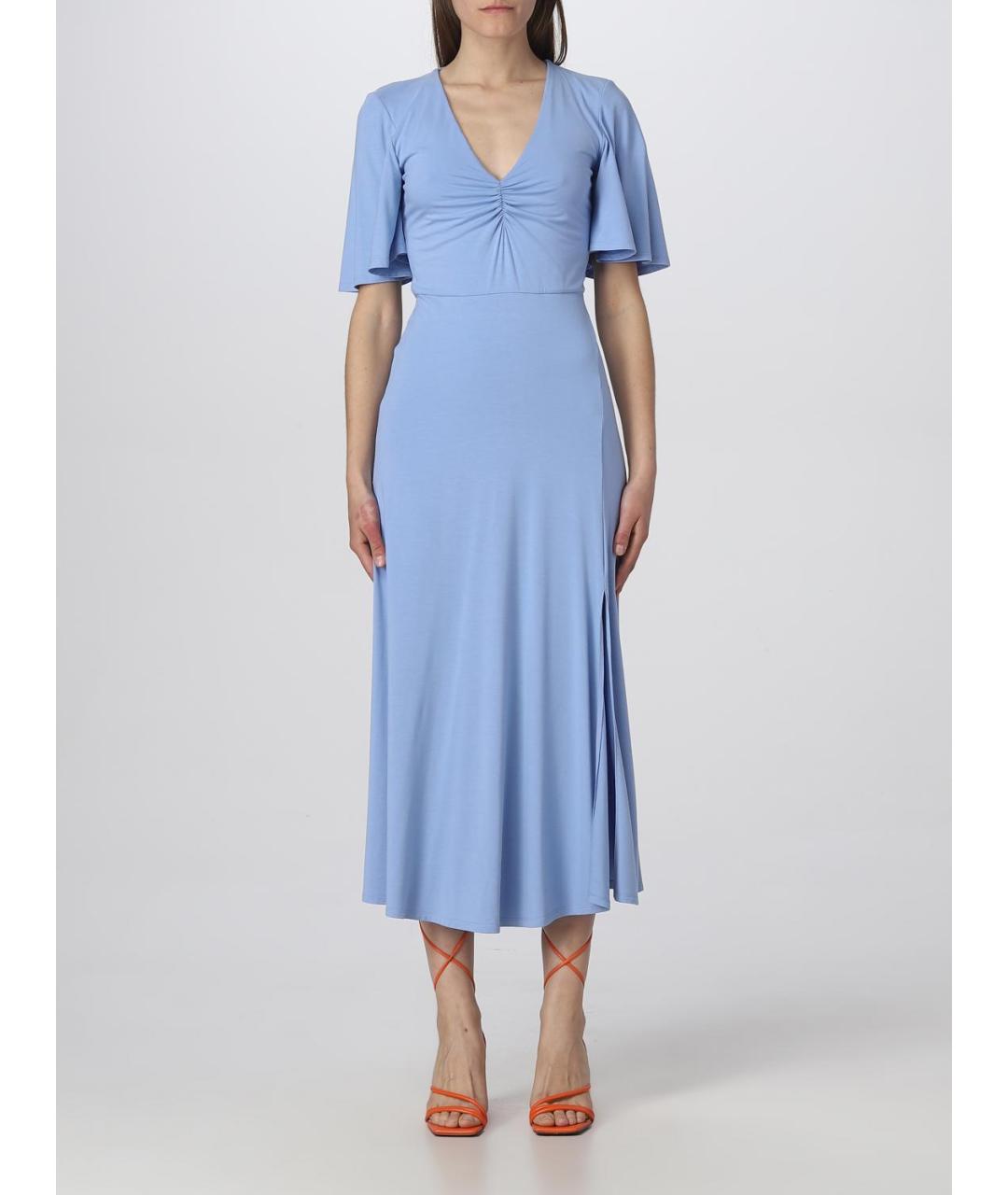 PATRIZIA PEPE Голубое повседневное платье, фото 4