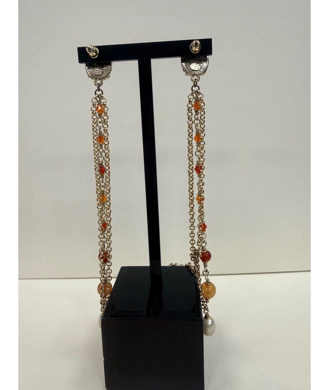 CHANEL Золотые серьги, фото 2