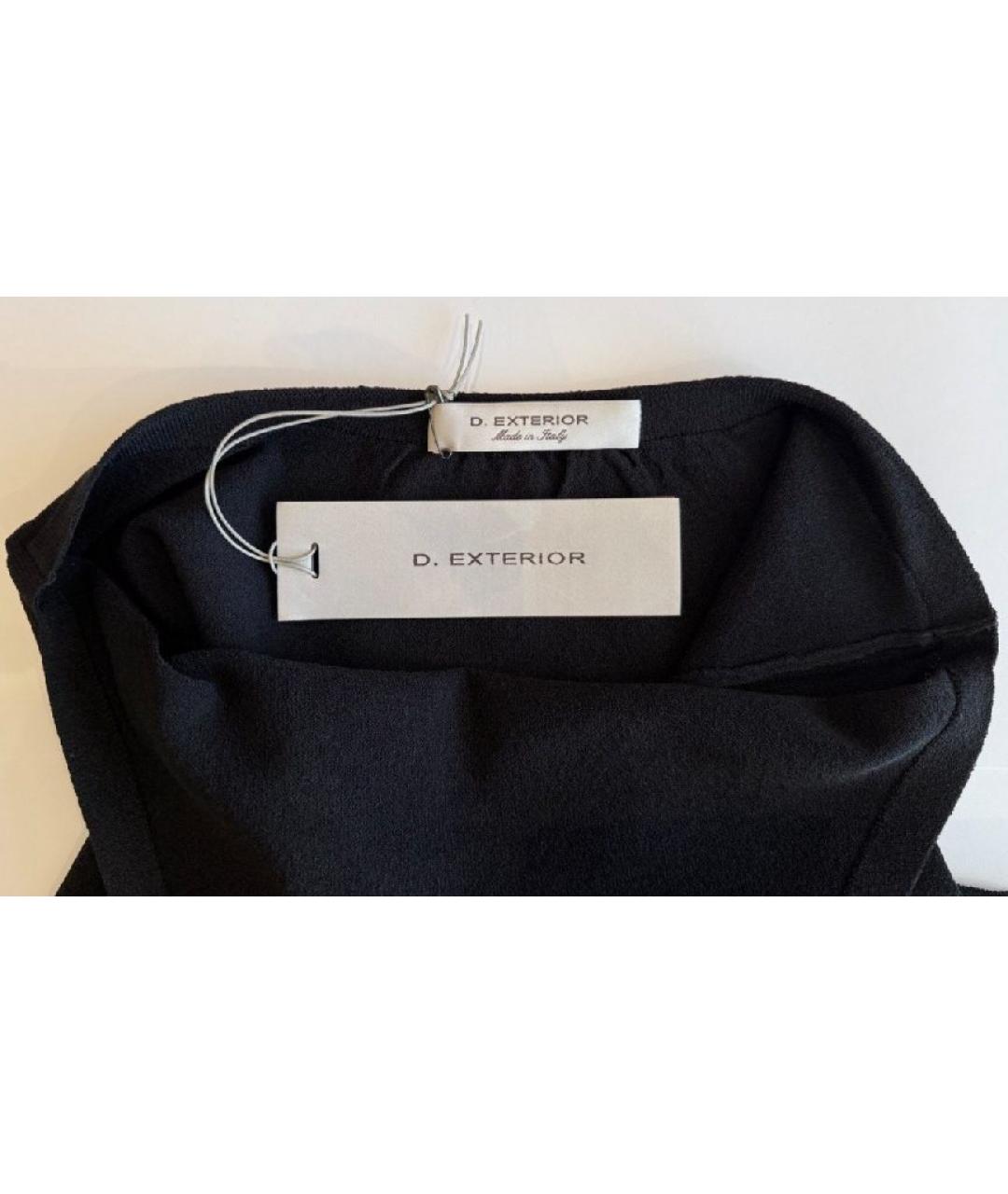 D.EXTERIOR Черная вискозная блузы, фото 3