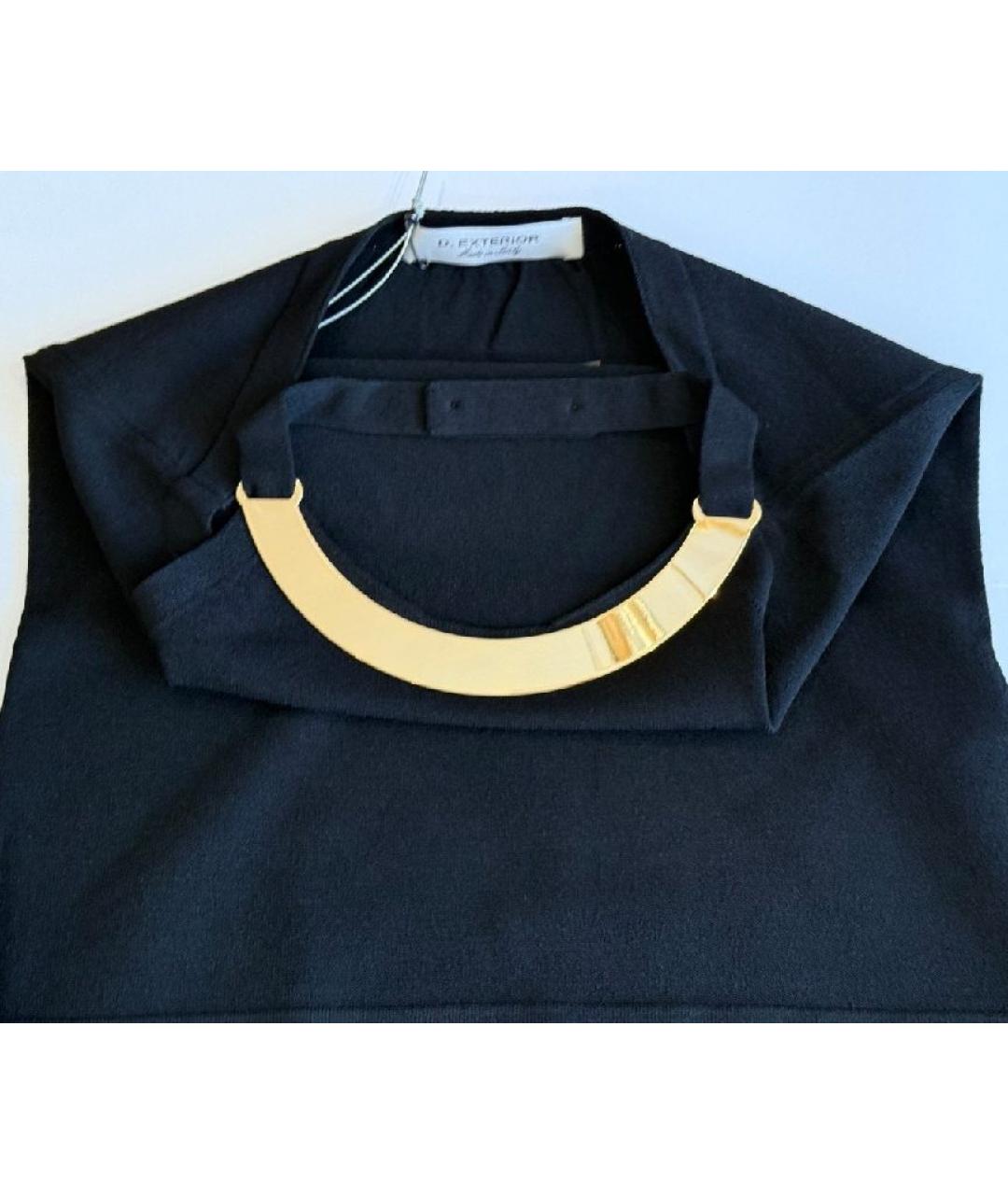 D.EXTERIOR Черная вискозная блузы, фото 4