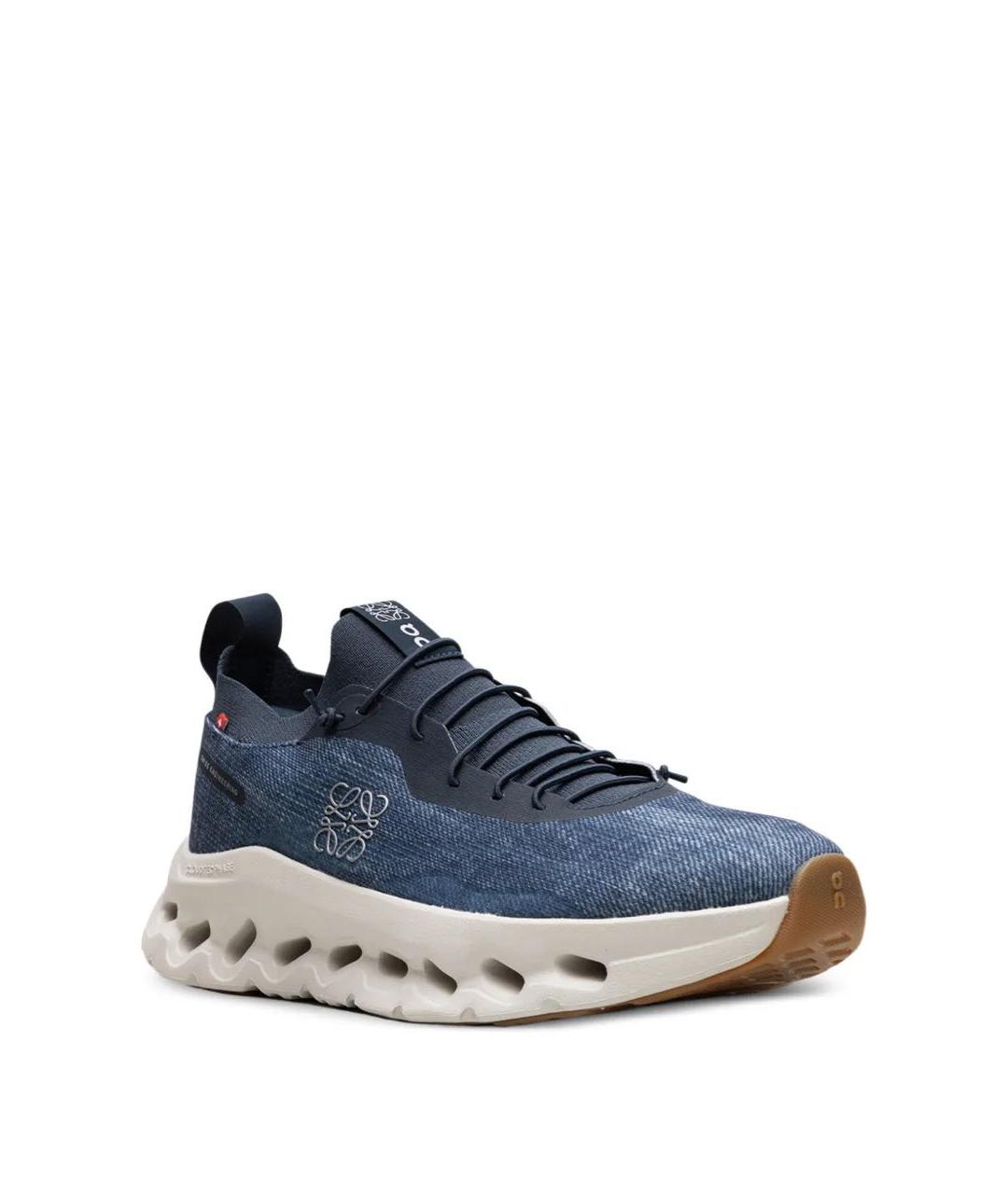 LOEWE Темно-синие текстильные кроссовки, фото 2