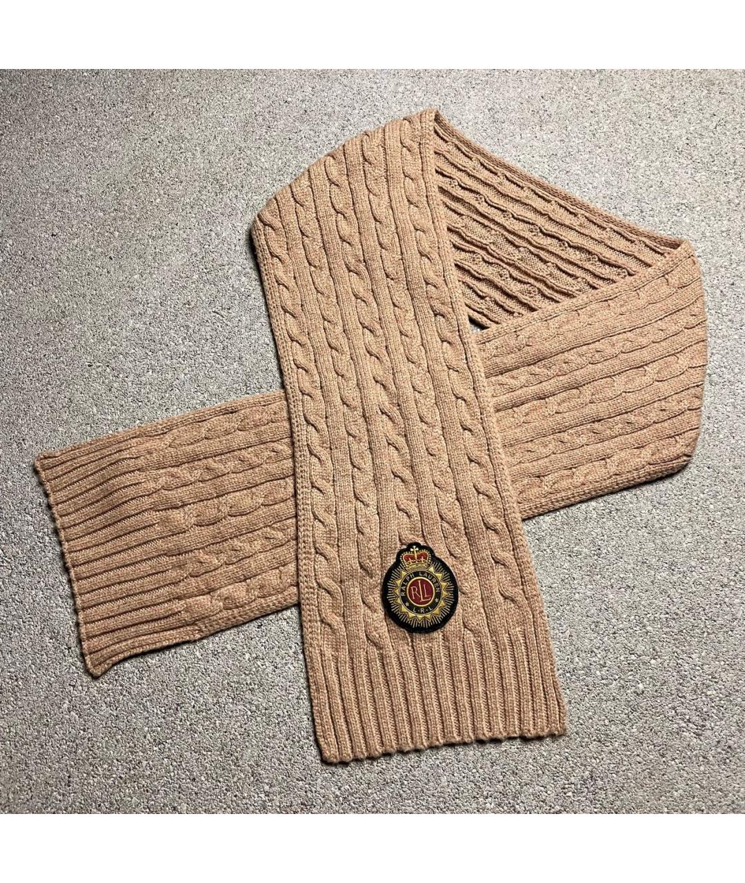 POLO RALPH LAUREN Горчичный шарф, фото 6