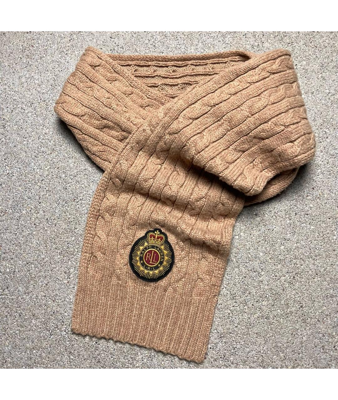 POLO RALPH LAUREN Горчичный шарф, фото 2