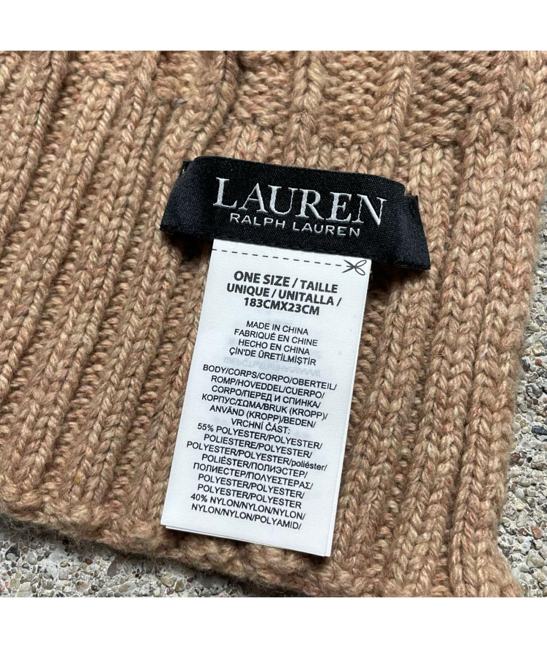 POLO RALPH LAUREN Горчичный шарф, фото 5