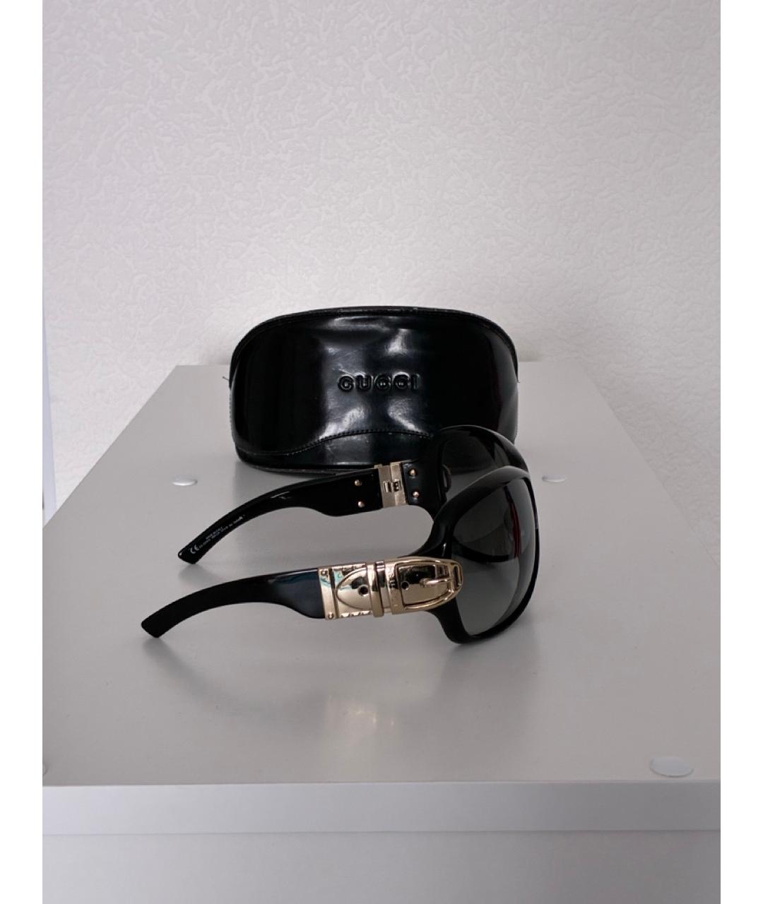 GUCCI Черные пластиковые солнцезащитные очки, фото 3