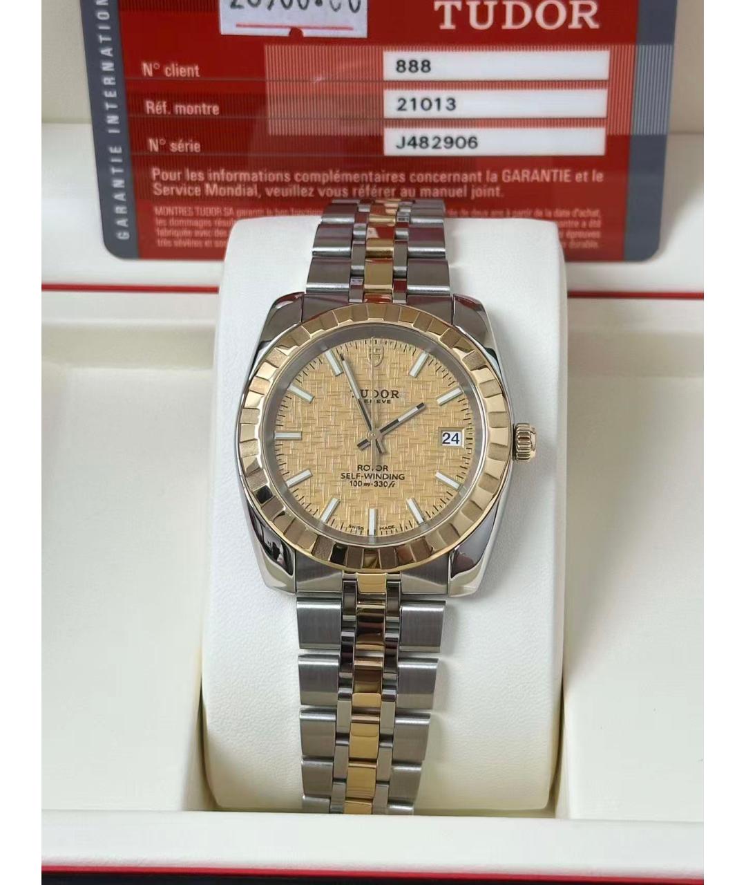 TUDOR Золотые часы из желтого золота, фото 4