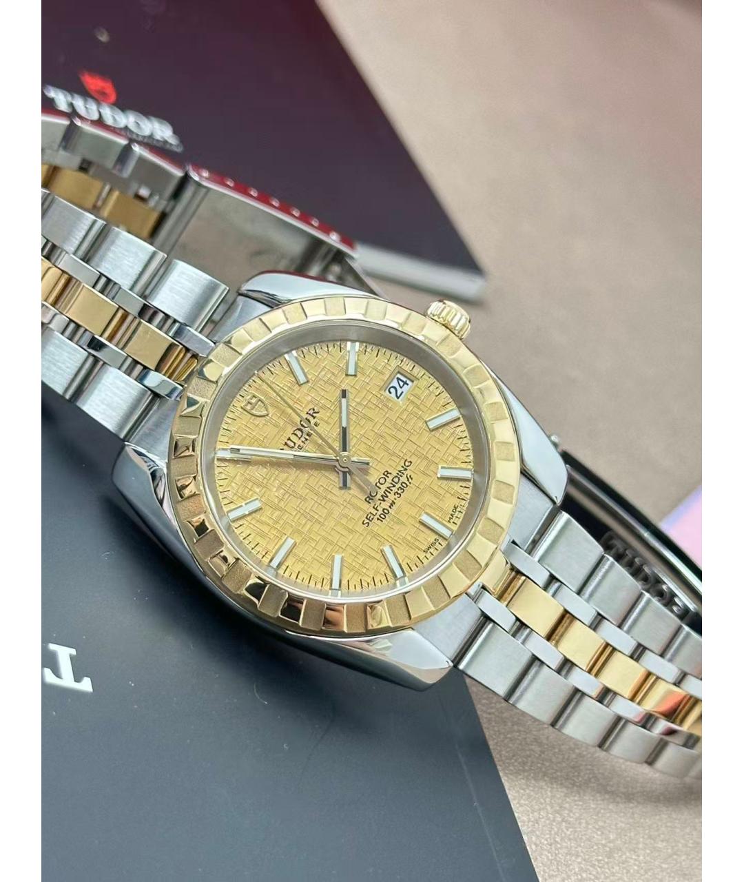 TUDOR Золотые часы из желтого золота, фото 3