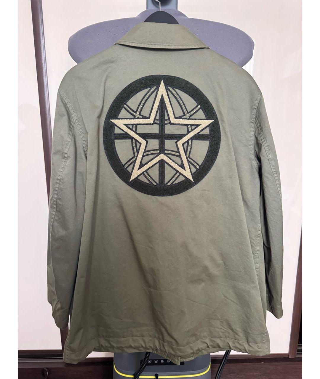 BURBERRY Зеленая хлопковая куртка, фото 2