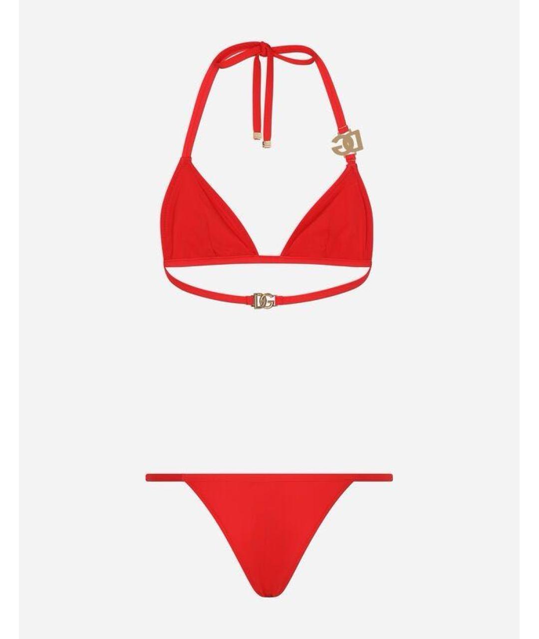 DOLCE&GABBANA Красный купальник, фото 3