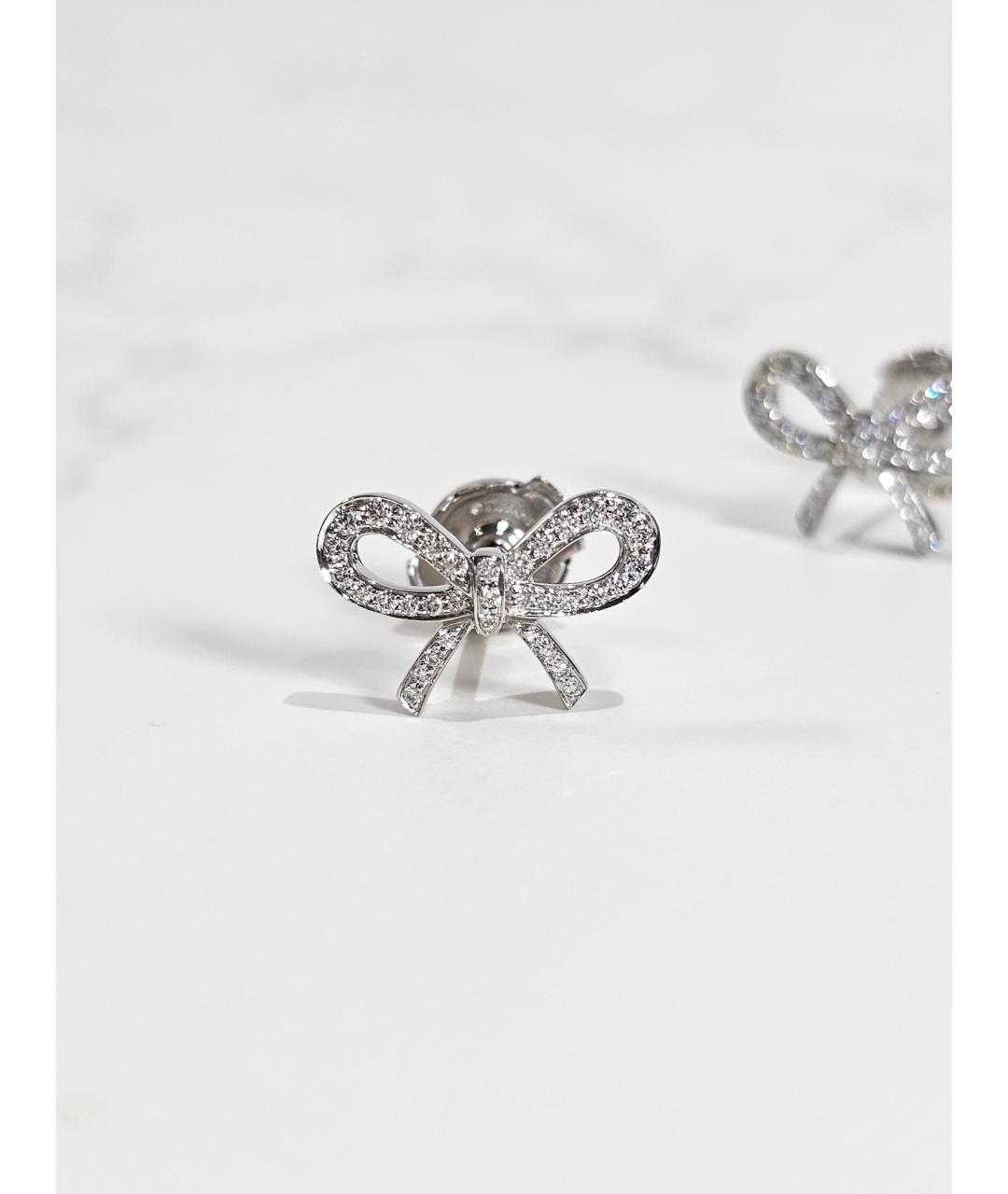 TIFFANY&CO Серебряные платиновые серьги, фото 2