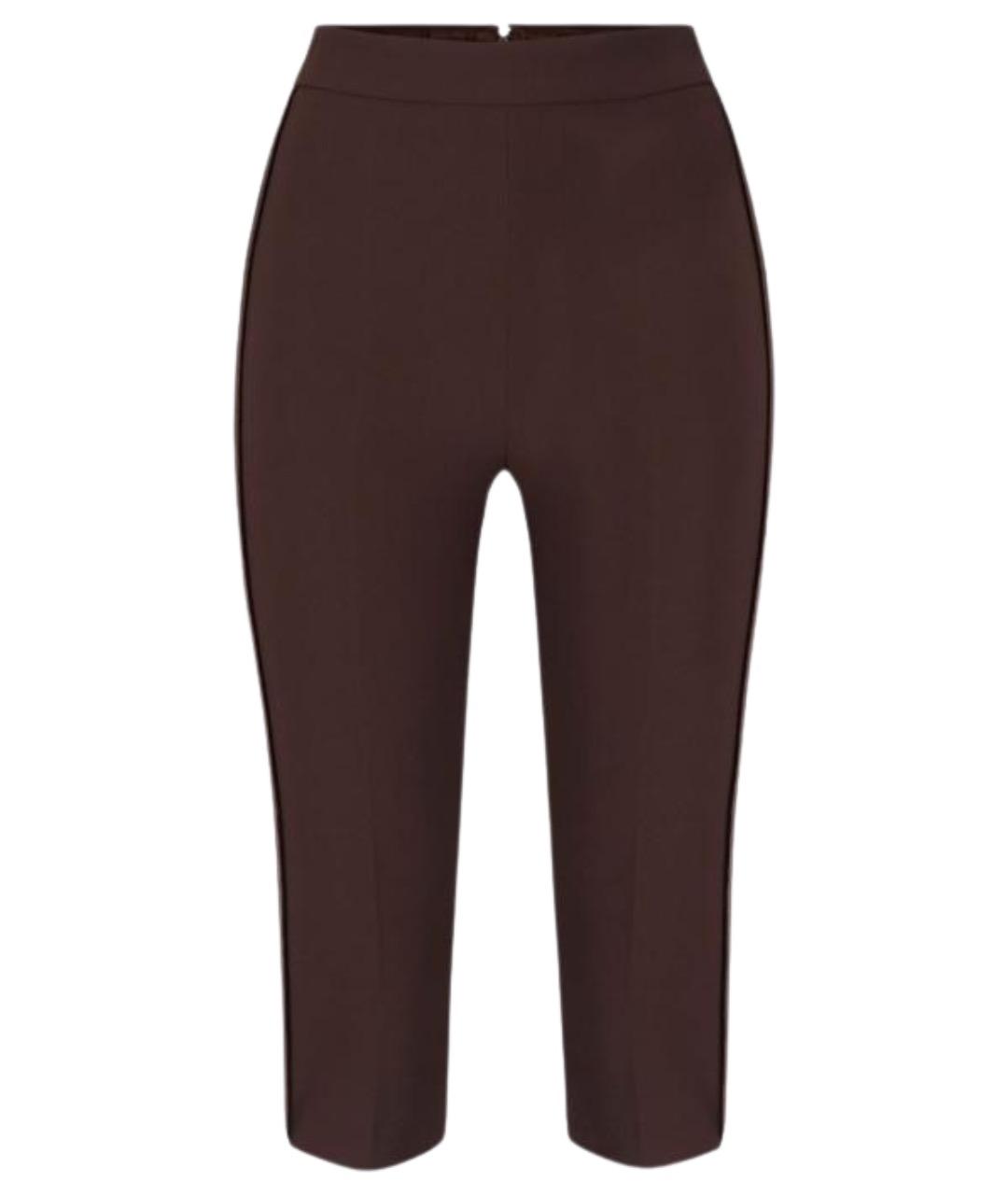 ELISABETTA FRANCHI Коричневые полиэстеровые кюлоты, фото 1