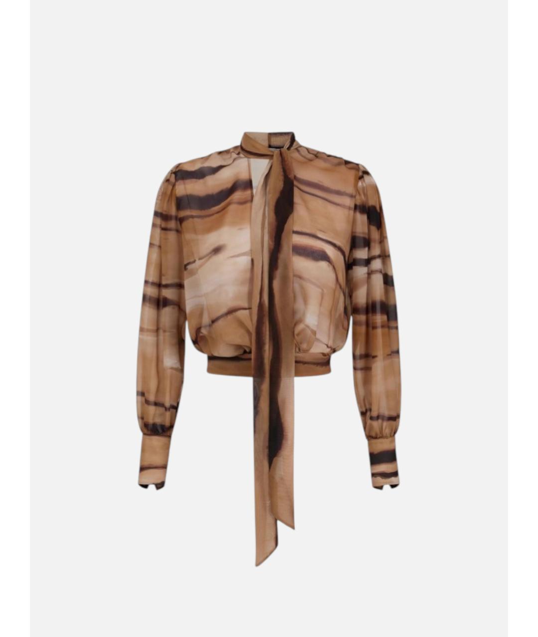 ELISABETTA FRANCHI Мульти полиэстеровая блузы, фото 6