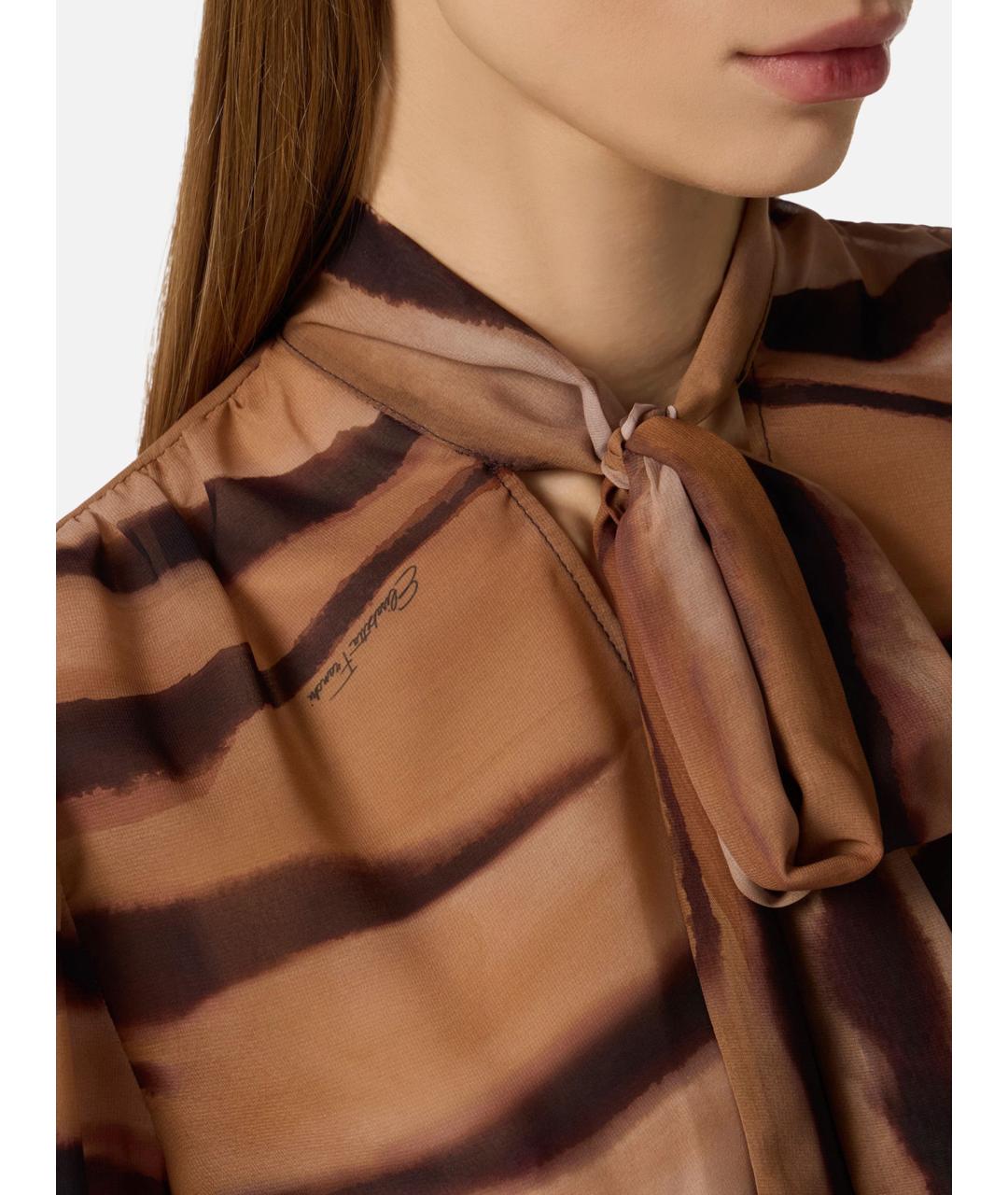 ELISABETTA FRANCHI Мульти полиэстеровая блузы, фото 4