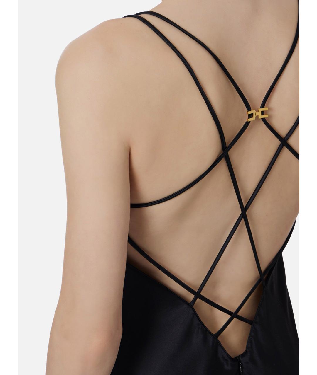 ELISABETTA FRANCHI Черное вечернее платье, фото 3