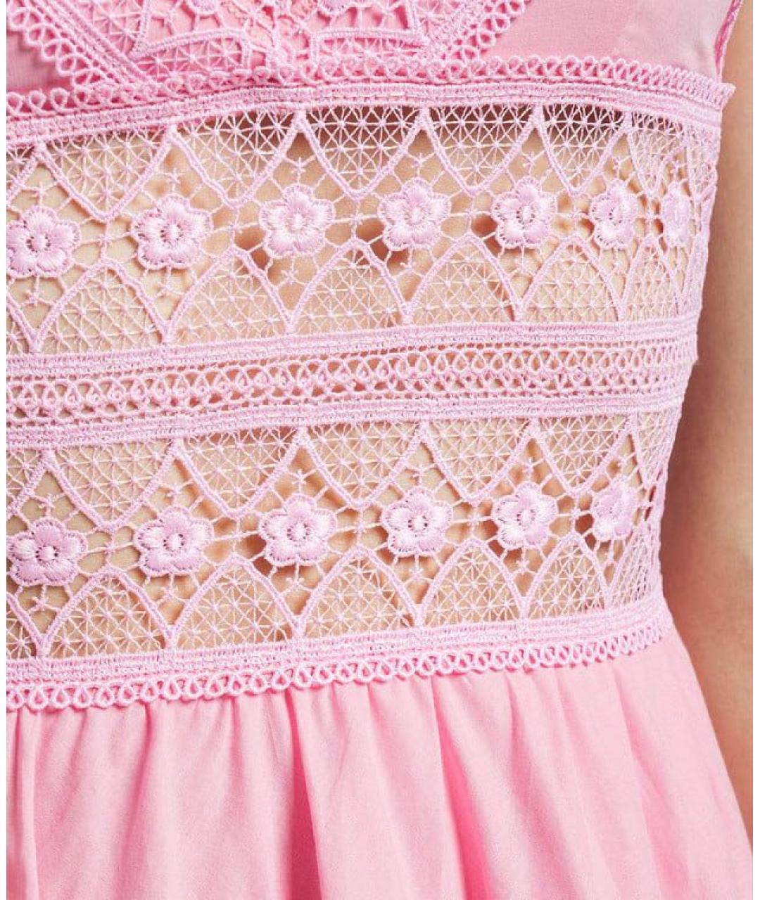 CHARO RUIZ Розовое коктейльное платье, фото 2