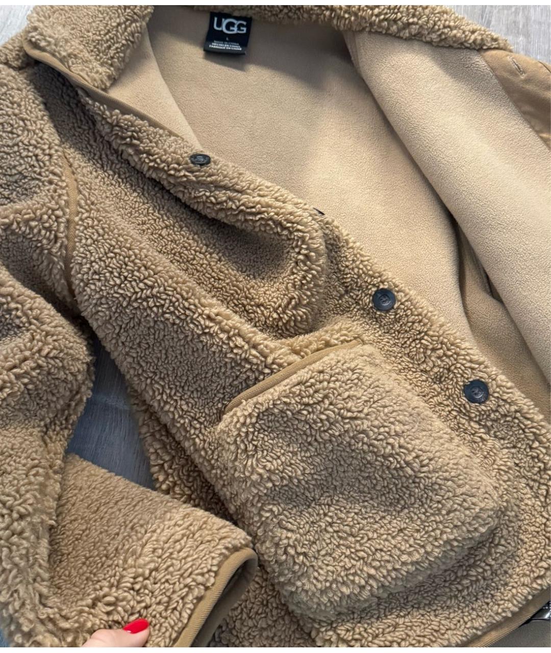 UGG AUSTRALIA Горчичная замшевая куртка, фото 3