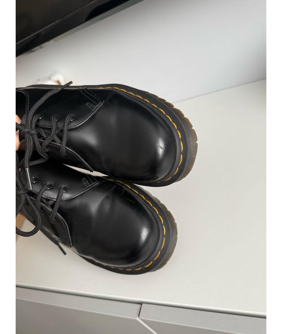 DR. MARTENS Черные кожаные брогги и оксфорды, фото 3