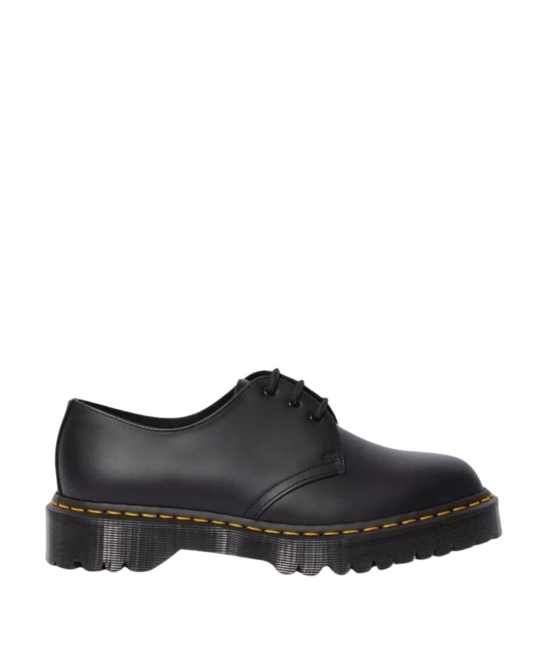 DR. MARTENS Черные кожаные брогги и оксфорды, фото 1