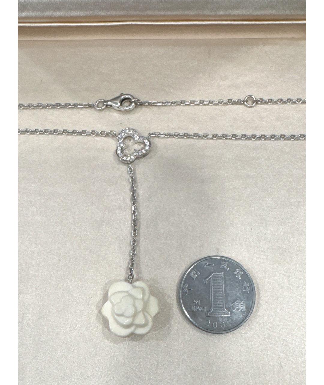 CHANEL Серебряное колье из белого золота, фото 6