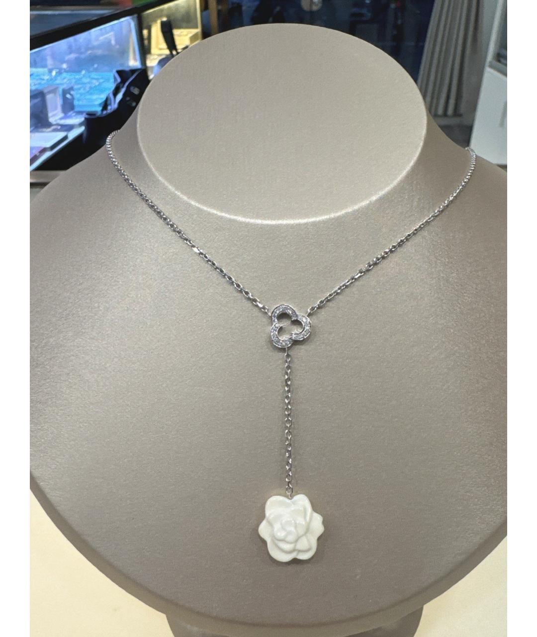 CHANEL Серебряное колье из белого золота, фото 7