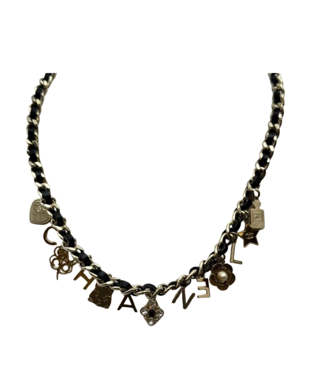 CHANEL Золотое металлическое колье, фото 1