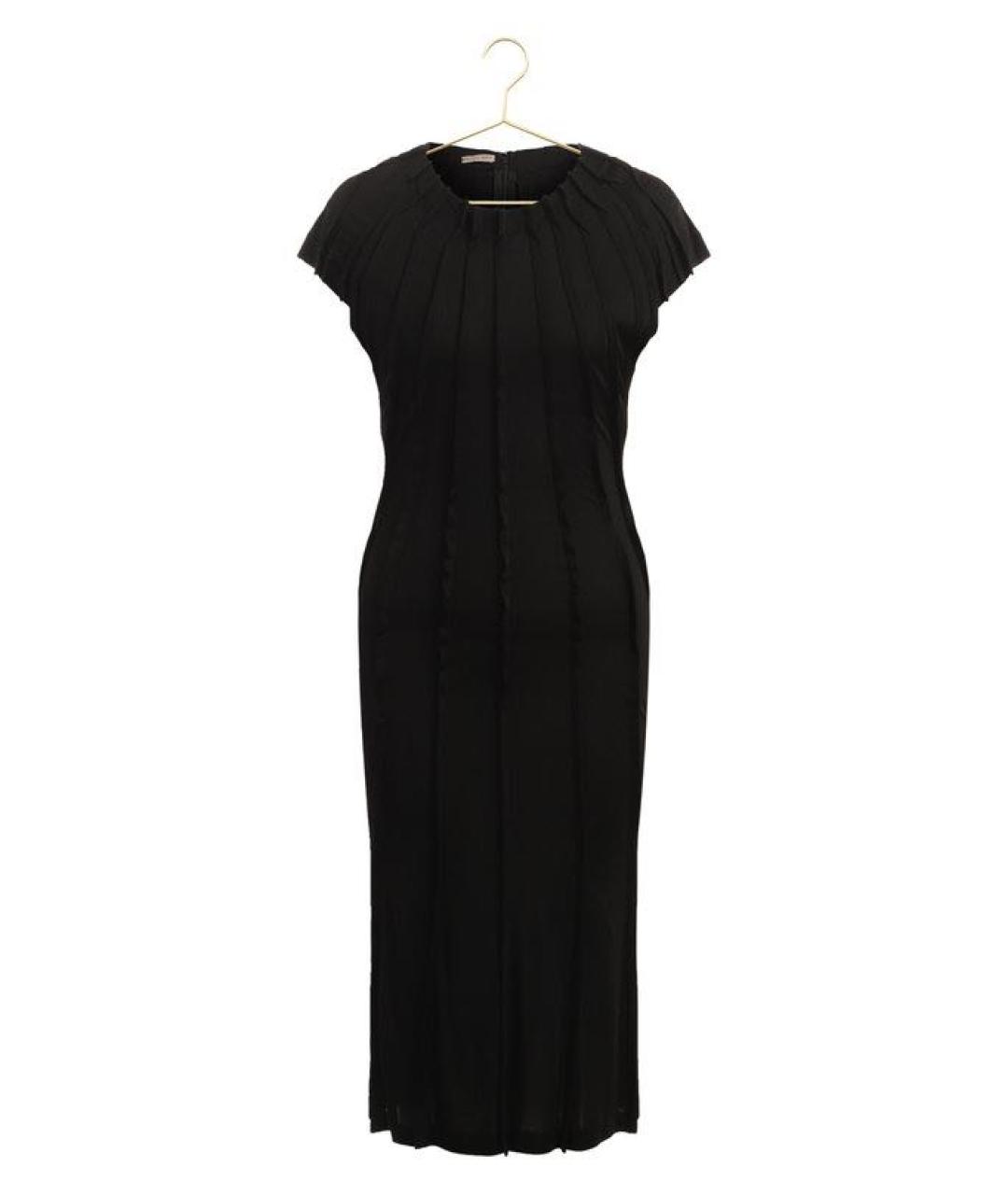 BOTTEGA VENETA Черное вискозное вечернее платье, фото 6